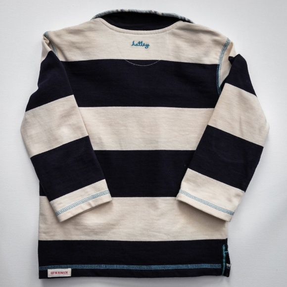 Hatley 3T Boy's Rugby Shirt with Zipper in Great Condition - Picture 3 of 3